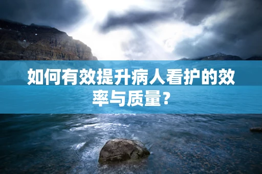 如何有效提升病人看护的效率与质量？