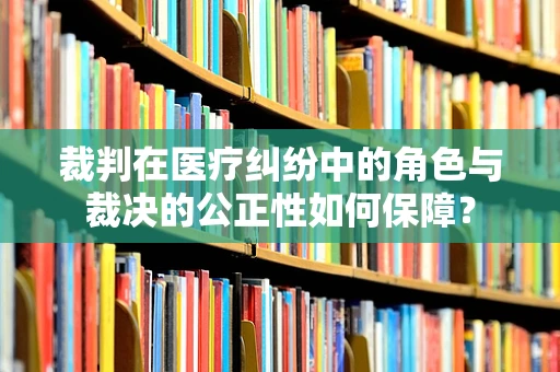 裁判在医疗纠纷中的角色与裁决的公正性如何保障？