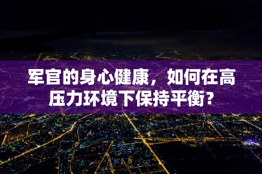 军官的身心健康，如何在高压力环境下保持平衡？