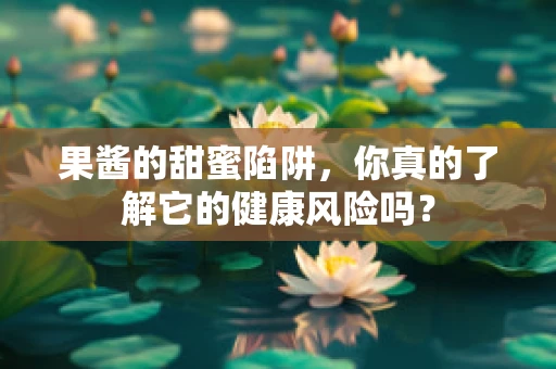 果酱的甜蜜陷阱，你真的了解它的健康风险吗？